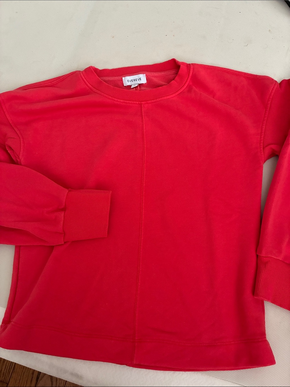 EVEREVE Red Crewneck Sweatshirt size Small